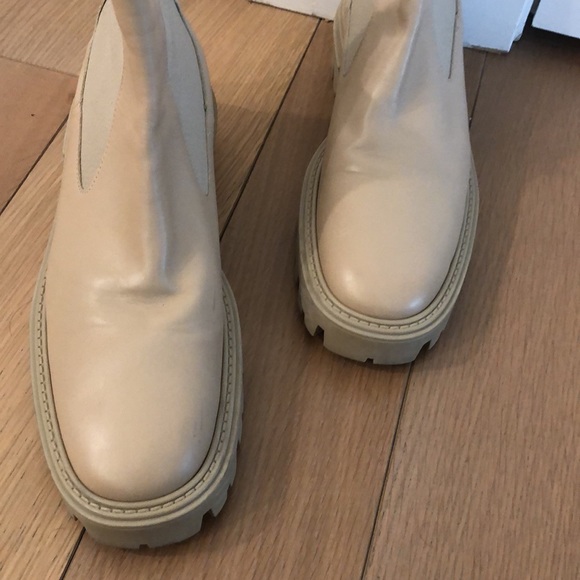 Zara beige Chelsea combat boots size 41 - Picture 5 of 6